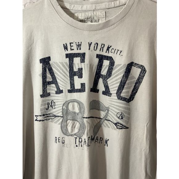 Aeropostale Shirt Mens XL Long Sleeve New York ‘87 Spell Out Graphic Crew - Picture 7 of 7